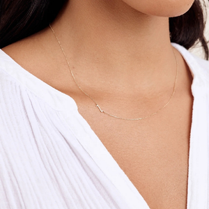 Nuova Collana con Lettere Iniziali Stratificate in Acciaio Inox, Placcata Oro 18k, Gioiello Minimalista per Donne - Product Image 5