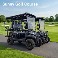 Voiture de golf électrique Tarion Factory Direct 4 places avec batterie lithium 60V, sièges rabattables 2+2, autonomie 90 km, vitesse 35 km/h