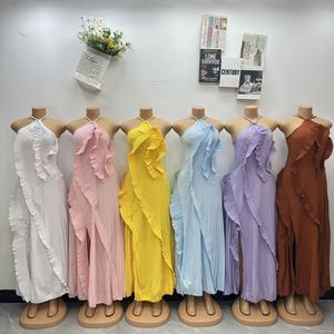 <span class=keywords><strong>Robe</strong></span> de plage imprimée d'été européenne, décontractée, pour la plage et les vacances, avec protection solaire, style Dirndl élégant - Product Image 5