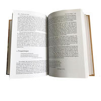 Impression de livres de romans reliés avec reliure parfaite, papier offset, bords pulvérisés, édition spéciale