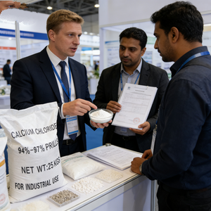 مواد كيميائية مجففة بالجملة، كلوريد الكالسيوم اللامائي بدرجة صناعية 94% 97%، عبوة 25 كجم - Product Image 5