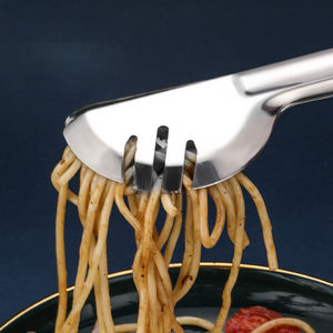 Venta al por mayor CXT648 Pinzas de cocina de acero inoxidable semicirculares para alimentos, repostería y carne engrosadas - Product Image 2