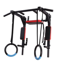 Barra de Dominadas de Acero para Entrenamiento, Máquina de Ejercicio Montada en la Pared para el Hogar