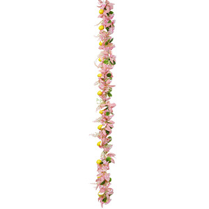 Guirnalda de ratán con flores de cerezo artificiales y frutos de limón, fácil de conseguir, decoración para el hogar, para uso en interiores y exteriores. - Product Image 5