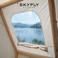 Tente de camping gonflable portable, taille familiale, installation facile, plage, pêche, logo personnalisé, OEM