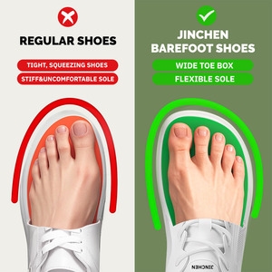 Chaussures naturelles Zero Drop Semelle extérieure en caoutchouc mince Flexible Large Toe Box Minimalist Barefoot <span class=keywords><strong>Shoes</strong></span> - Product Image 2