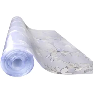 Factory Wholesale Aging Slow Dining Plastic Tablecloth outdoor transparent vinyl table covers roll