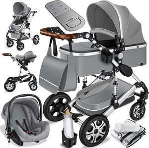 Nouvelle arrivée, poussette de <span class=keywords><strong>luxe</strong></span> 3 en 1 avec siège auto, landau pliable et léger, poussette de voyage pour les enfants de 3 ans - Product Image 1