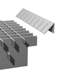 Galvanizli ızgara/yan duvar çelik ızgara 400/600/basın-kilitli çelik ızgara - Product Image 5