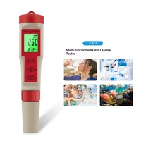Testeur de qualité de l'eau PEZ9908 avec rétroéclairage, PH/TDS/EC/Température, quatre-en-un, stylo multifonction portable, garantie de plus de 5 ans, 3x1,5V