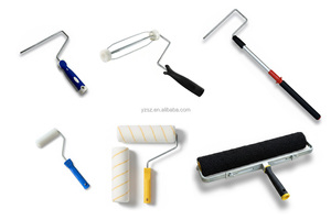 18 cm Acrylverfroller met kleurrijke strepen en duurzaam kunststof handvat voor professioneel gebruik - Product Image 3