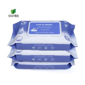 Toalhetes de limpeza solúvel em água, venda por atacado de pequenas pacotes de madeira orgânica removíveis - Product Image 4