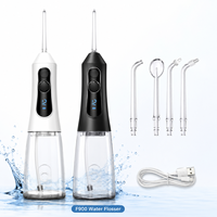Irrigateur buccal dentaire portable sans fil, rechargeable par USB, jet d'eau électrique de voyage, irrigateur dentaire pliable