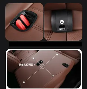 Pour Land Rover Range Rover Velar <span class=keywords><strong>Evoque</strong></span> Sport Discovery Defender Housse de Siège Luxe en Cuir Sur Mesure Accessoires Auto 5 Places - Product Image 2