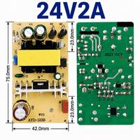 Placas de Alimentación de Potencia Completa al por Mayor de Fábrica 24V 2A 48W, Placa de Circuito de Rendimiento Estable para Reemplazo y Reparación