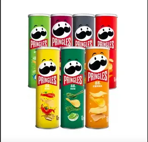 Batata frita Pringle Chips, batatas fritas salgadas, 1,5 onças (42,52 g) cada, pacote de 40 unidades, fornecedor a granel