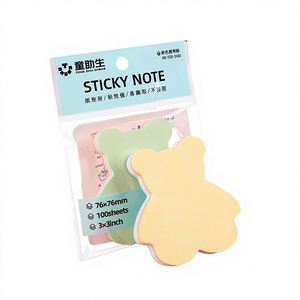 Notas Adhesivas con Forma de Corazón, Estrella y Osito, para Oficina y Niños, Notas Adhesivas, Bloc de Notas Autoadhesivo, Mini Blocs de Notas - Product Image 1