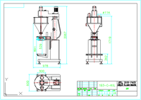 Distributeur de poudre semi-automatique pour café, épices, farine, produits chimiques dans des sacs et des canettes Machine de remplissage à tarière