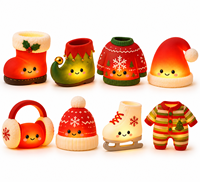Waker, fabricant depuis plus de 20 ans, logo personnalisé, sans BPA, veilleuse en silicone de Noël, rechargeable, décoration de Noël, cadeau pour enfants