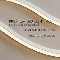 Applique murale LED dimmable moderne pour couloir, porche et intérieur, design nordique créatif à ligne courbe, éclairage linéaire décoratif