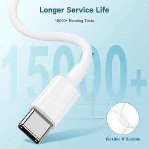 Cable de carga rápida <span class=keywords><strong>USB</strong></span> <span class=keywords><strong>C</strong></span> de 60W, cable de alimentación de 3 pies de largo para iPhone 15/16/17 Pro Plus/Max para MacBook Pro Air para IPad Pro 12,9/11 - Product Image 4