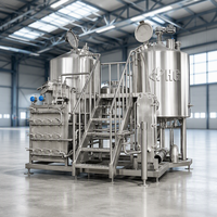Équipement de brasserie 500L 1000L, système de brassage de bière, ligne de fabrication de bière artisanale en acier inoxydable pour micro-brasserie, pub