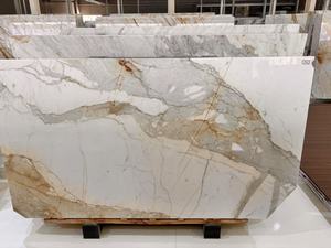 Borghini Paonazzo Calacatta Gold Italie Design moderne Pierre naturelle Marbre poli Plaque imperméable pour application en villa - Product Image 3