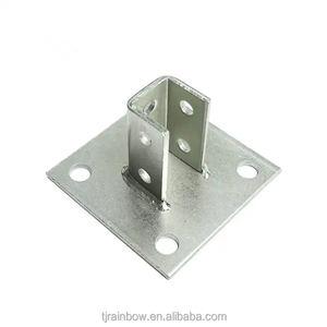 อุปกรณ์เสริมฐานเสาเหล็กชุบสังกะสีแบบเชื่อมปั๊มขึ้นรูปตามสั่ง - Product Image 5