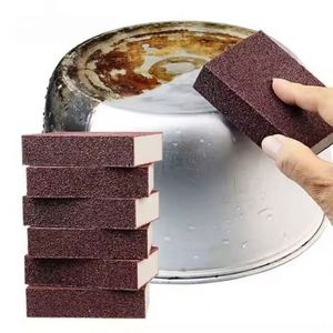 Éponge de cuisine pour vaisselle, bloc de ponçage, brosse à casseroles, anti-rouille, détartrant, haute performance, tampons à récurer - Product Image 1