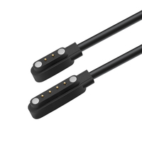 Chargeur magnétique universel pour montre connectée 2p4p5p, câble de charge et de données en PVC et cuivre pur 2 broches 4 broches 5 broches pour téléphones d'enfants