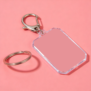 Gantungan Kunci Akrilik Foto Dua Sisi Custom, Tempat Foto Pribadi dengan Cincin Pemisah untuk Foto Ukuran 3.5cm X 5.0cm - Product Image 4