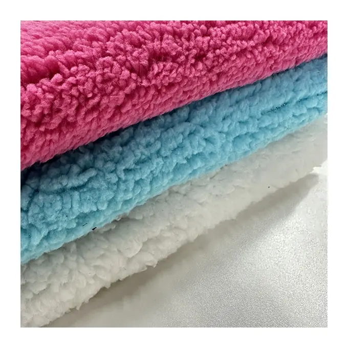 Usine Fournisseur Confortable Personnalisé Chaud Respirant Tricoté polyester sherpa flanelle polaire couverture tissu