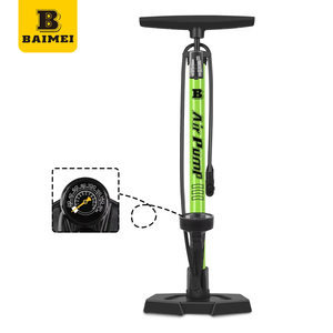 BAIMEI vente directe d'usine pompe à vélo au sol de haute qualité, convient aux types de valves <span class=keywords><strong>Schrader</strong></span> et <span class=keywords><strong>Presta</strong></span> accessoires de vélo de pompe à air portables - Product Image 1