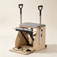 Chaise de Pilates Wunda en bois avec système à ressorts complet, chaise d'exercice Pilates pour salle de sport, studio, entraînement de la force du tronc, mise en forme du corps