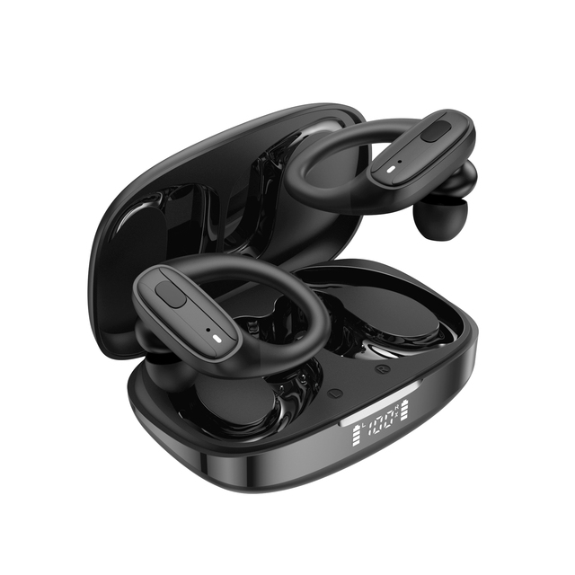 Custom Logo Earhook Earbuds Headphones Enc Noise Cancelling Bluetooth 5.3 Headphones Sport Wireless Stereo Earphones