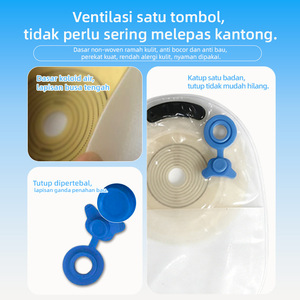 Cross-border ventilator bag, washable anti-bloating bag, Kantong stoma anti-bocor berudara - Product Image 3