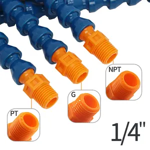 10 pièces buse ronde à Angle droit tuyau de refroidissement Cnc Tube en plastique Flexible à col de cygne