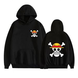 Sudadera con Capucha de Anime con Diseño Personalizado de Luffy, Zoro y Ace, Sudadera de Punto con Patrón Sólido para Hombre, Disfraz de Cosplay - Product Image 1