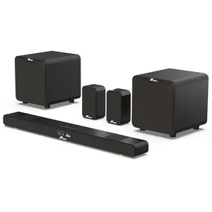 5.2-Channel Wireless Surround Sound Receiver with Multimedia Home Theater Speaker System (Bundle)