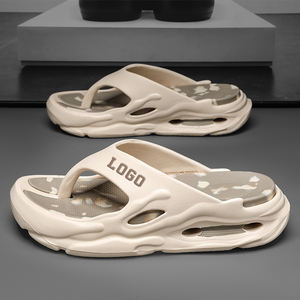 Tongs de plage d'été de sport de plein air à la mode avec logo personnalisé sandales plates souples tongs EVA avec logo pour hommes tongs originales avec logo - Product Image 5