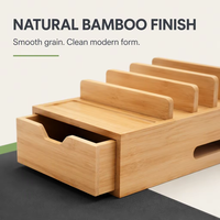 Support d'ordinateur portable multi-positions en bambou pour la maison, le bureau et le salon
