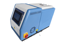 Machine à colle thermofusible semi-automatique pour produits textiles sanitaires, avec pompe électrique, réservoir 10L, température max. 250°C, pour carton en bois