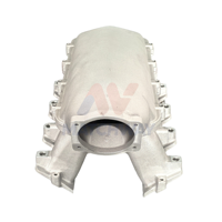 MATCHWAY Sliver Satin Aluminum LS Hi-Ram EFI Intake Manifold for GM Chevy LS3/L92 Engine with Fuel Rail Kits