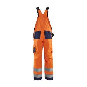 BLAKLADER - 266018115389D112 Pantalones con pechera de alta visibilidad Naranja/Azul marino-EAN 7330509772911 ROPA DE TRABAJO DE LA HI-VIS - Product Image 2
