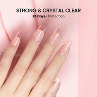 HANYINAILS Gel Liquide Constructeur Longue Durée 15ml, Gel Polish Transparent Marque Privée, Idéal pour les Ongles