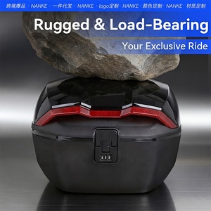 Boîte à bagages universelle pour moto 45L, étanche, anti-poussière, antivol, avec serrure pour scooter, casque, bagages, coffre - Product Image 4
