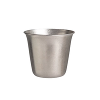 Tasse à large bouche en acier inoxydable 304 de style industriel Tasse réutilisable et durable