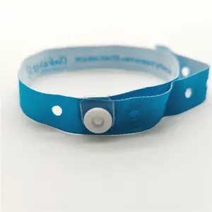 Commercio all'ingrosso clip di plastica pulsante braccialetti chiusura a scatto per pvc wristband