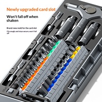 Kit d'outils à cliquet multifonction 28-en-1 avec embouts en acier S2, tournevis haute dureté, outil de réparation de téléphones portables DIY pour usage domestique