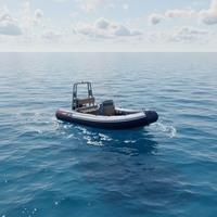Bateau pneumatique rigide en aluminium RIB de 13 pieds, 390, ORCA/Hypalon/PVC